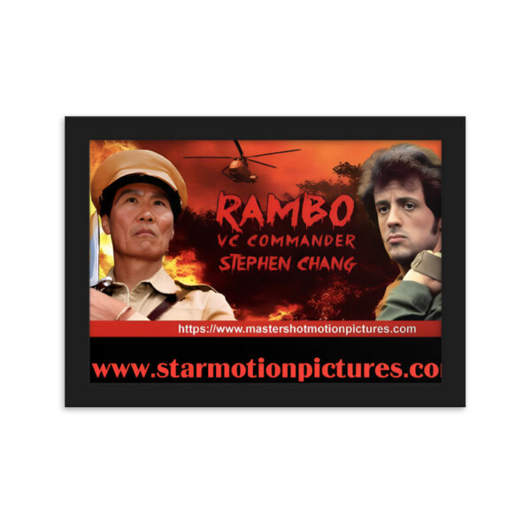 Rambo: First Blood VC Commander Framed Matte Paper Poster - Image 2