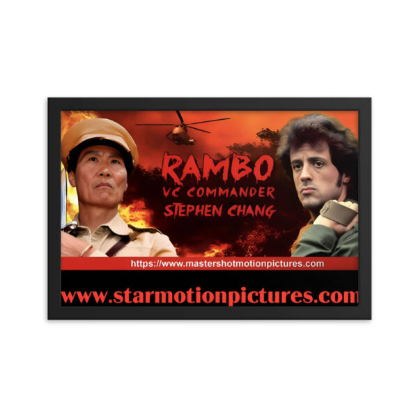 Rambo: First Blood VC Commander Framed Matte Paper Poster - Image 3