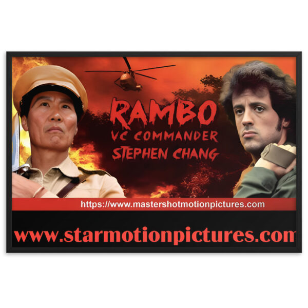 Rambo: First Blood VC Commander Framed Matte Paper Poster