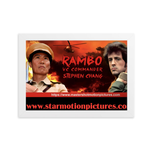 Rambo: First Blood VC Commander Framed Matte Paper Poster - Image 4