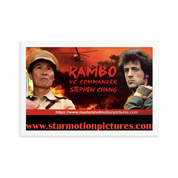 Rambo: First Blood VC Commander Framed Matte Paper Poster - Image 5