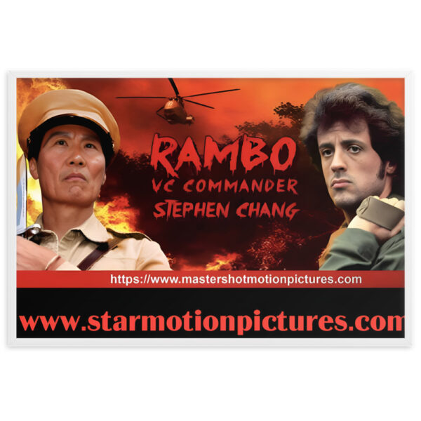 Rambo: First Blood VC Commander Framed Matte Paper Poster - Image 6