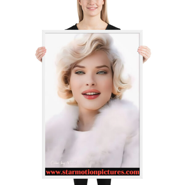 Super Model: Victoria Sayers as Marilyn Monroe Framed Poster