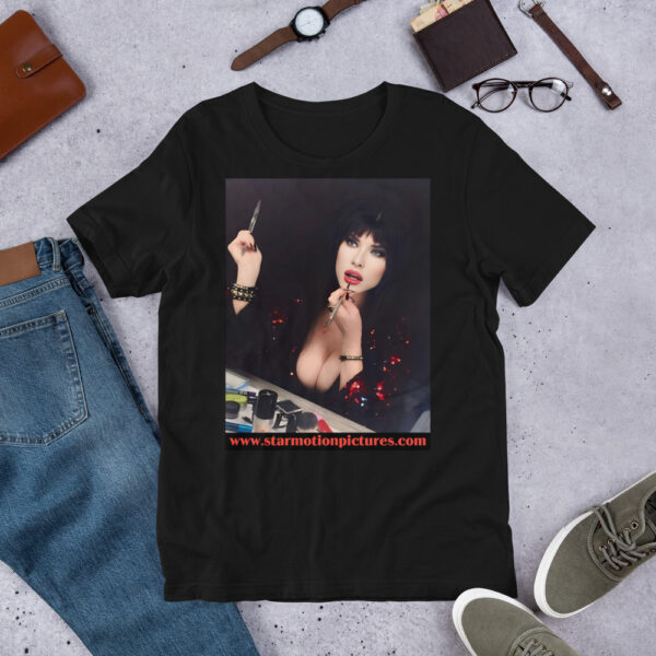 Super Model: Victoria Sayers as Elvira Unisex t-shirt - Image 2